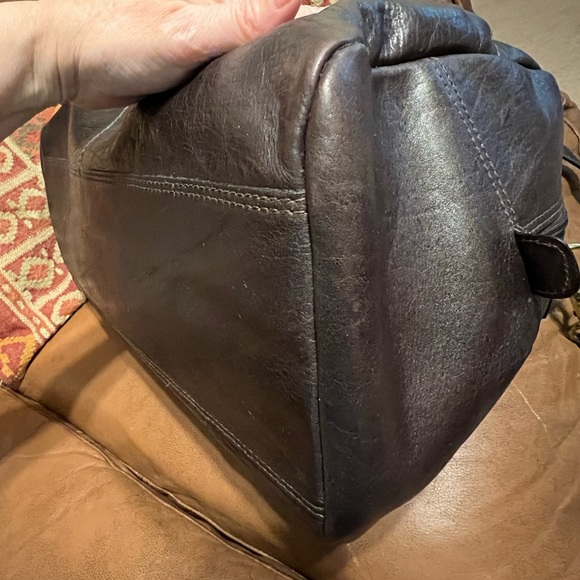 LAND Leather Large Bag Overnight Travel Duffel - Picture 7 of 14